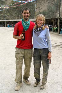Brett and Sherri after the Most Dangerous Road, Coroico Bolivia