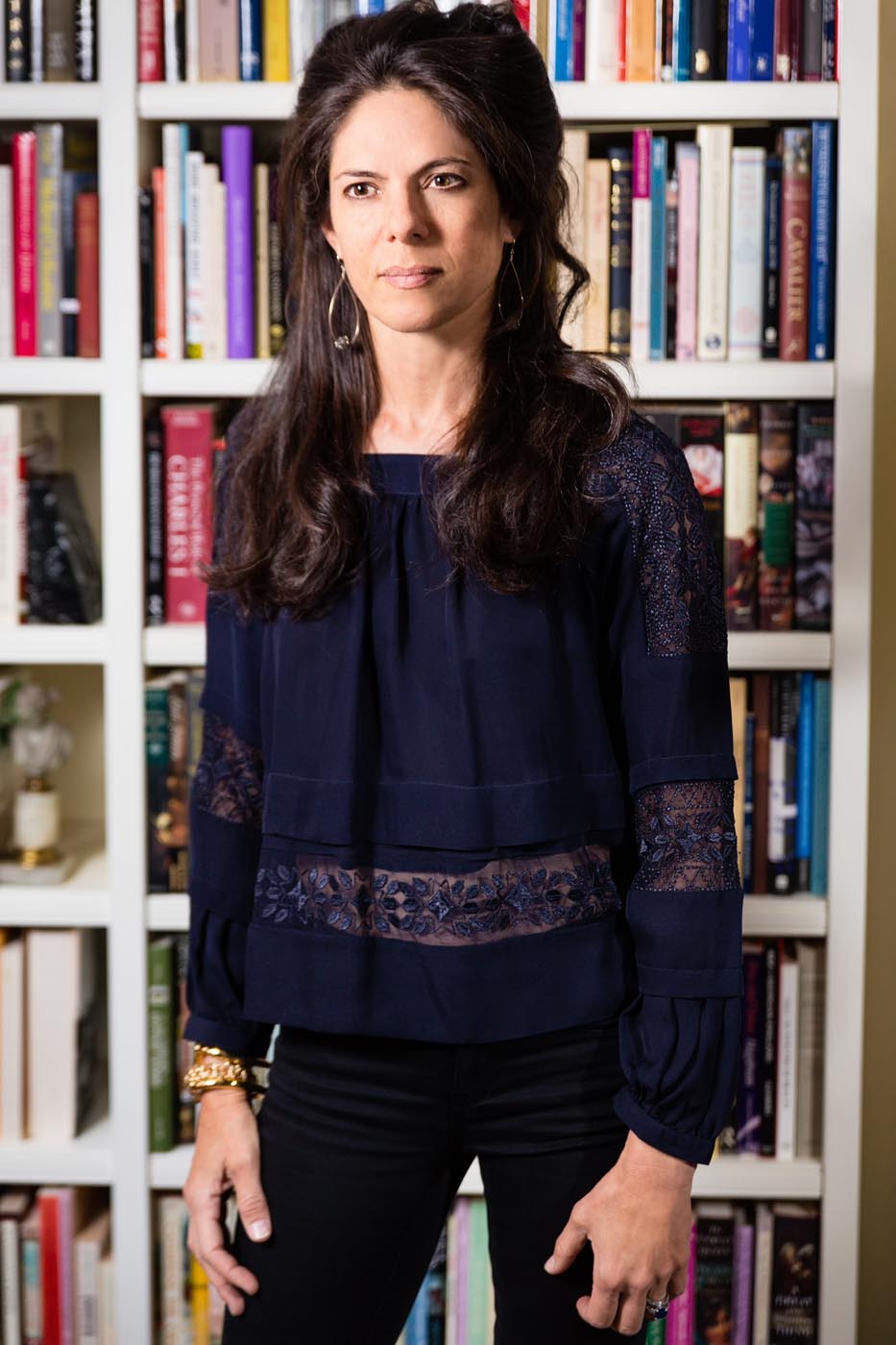 Author portrait in library Author portrait in library
