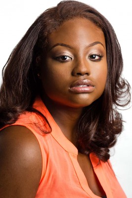 Theatrical headshot of African-American actress