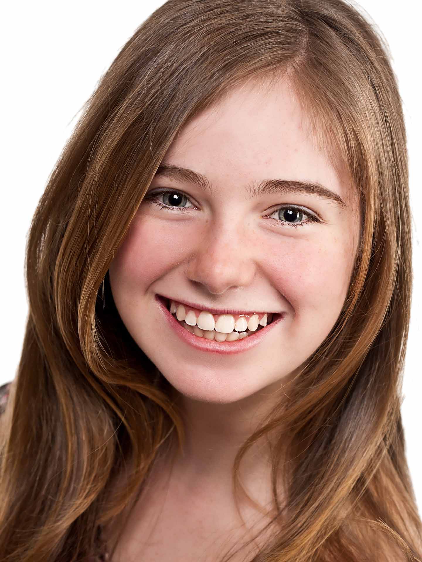 Happy Tween Girl Headshot