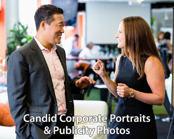 Candid corporate Portraits & Publicity Photos