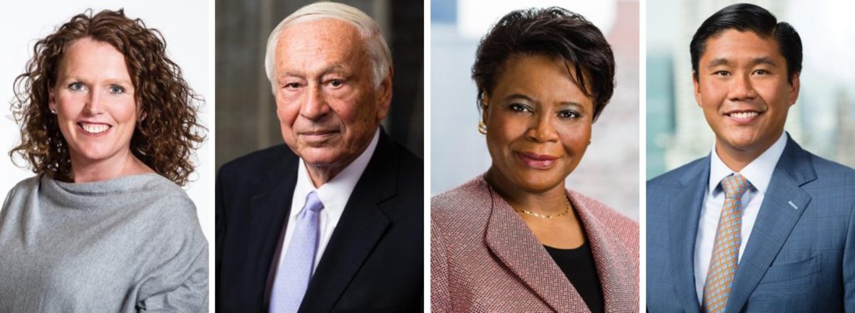 Four relaxed headshots that feature differing personalities and appearances