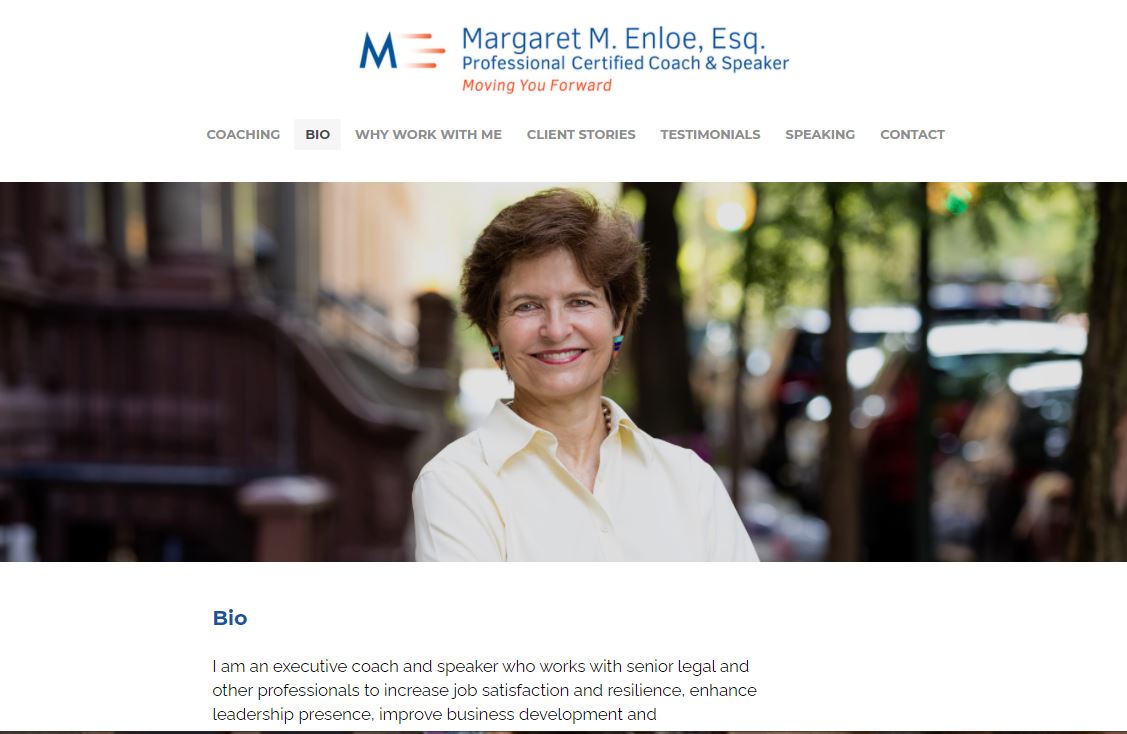 Coach Margaret Enloe headshot for website bio page