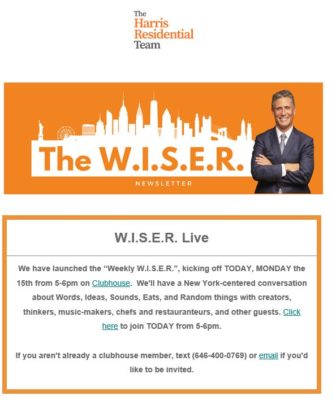 The W.I.S.E.R. Newsletter from The Harris Residential Team