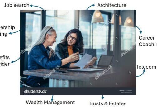 Generic stock photo of two women at a conference table