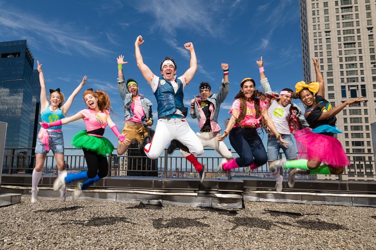 Publicity photo shoot for Funikijam on NYC rooftop